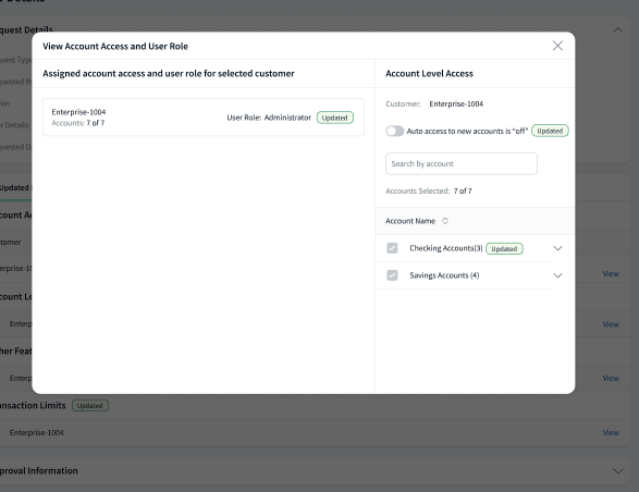 Account Access and User Role
